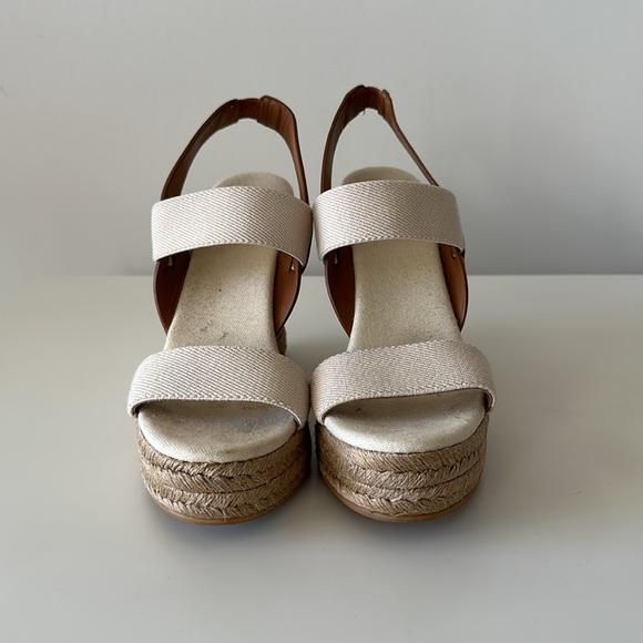 Tory Burch Espadrilles Wedge Platform Sandal Size 7 - Picture 3 of 9